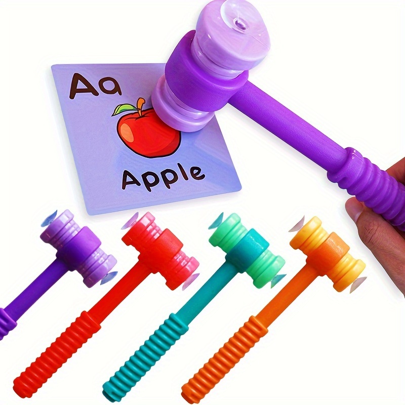 Sight Word Game - 4 Colors Suction cup hammer，classroom interactive
