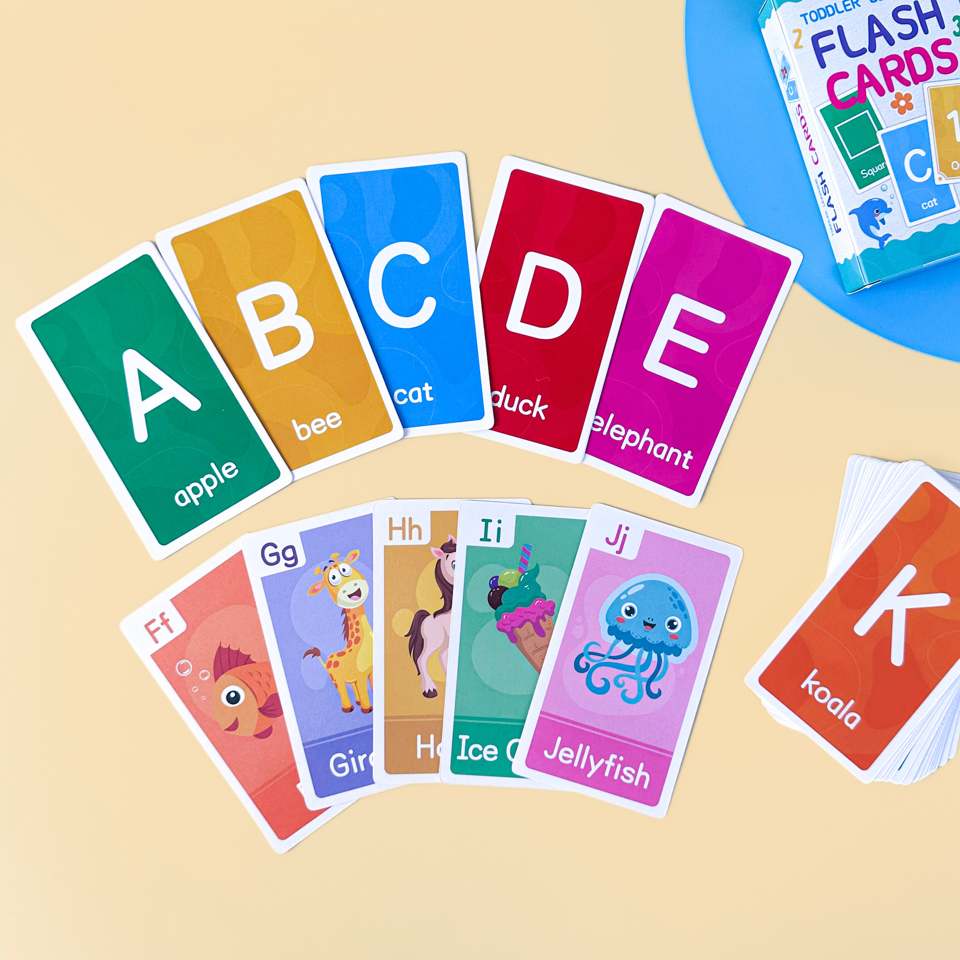 Flash Card Alphabet - 58 Pcs ABC Alphabet Flashcards Montessori