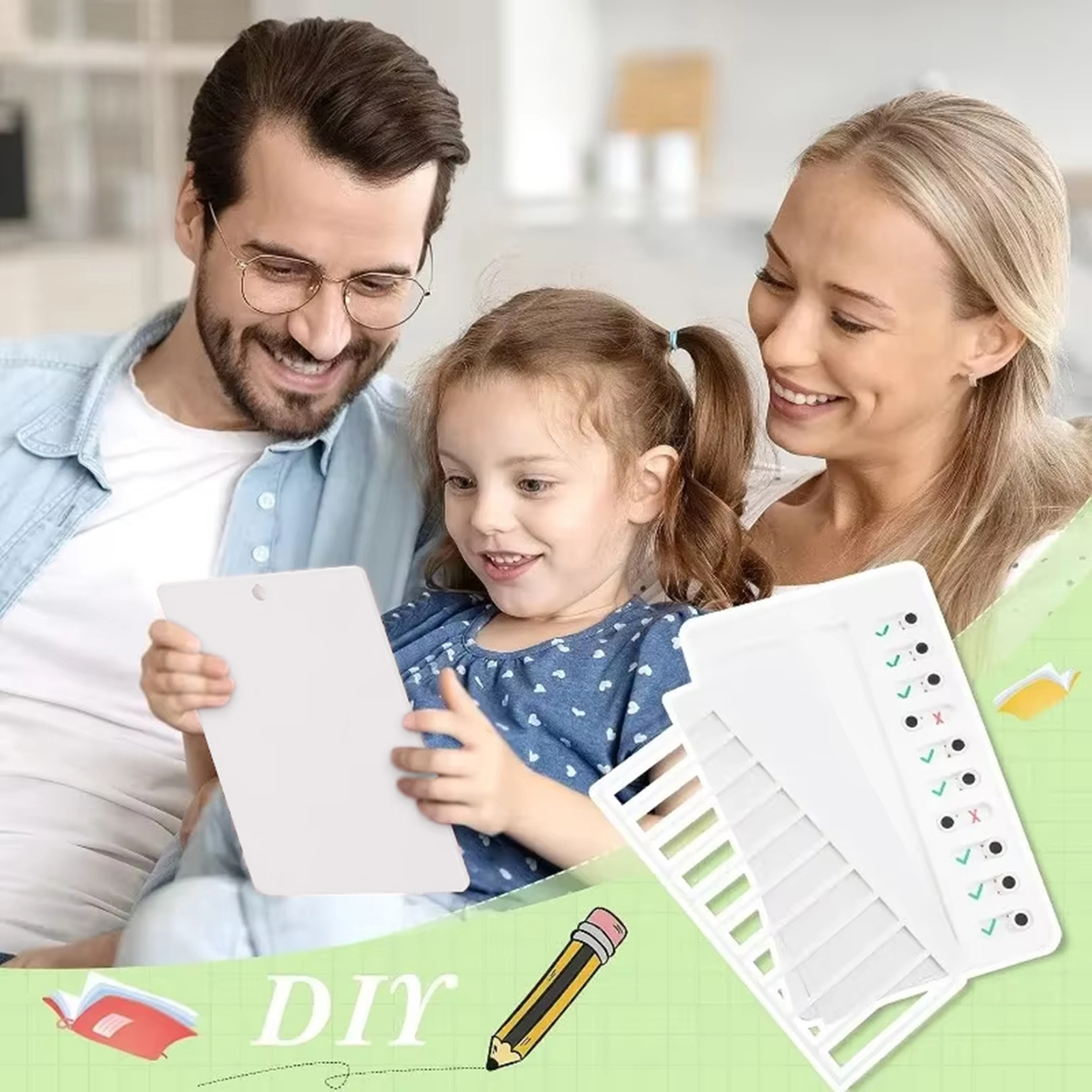 Kids Education Plan - Portable Chore Chart for Kids Plastic