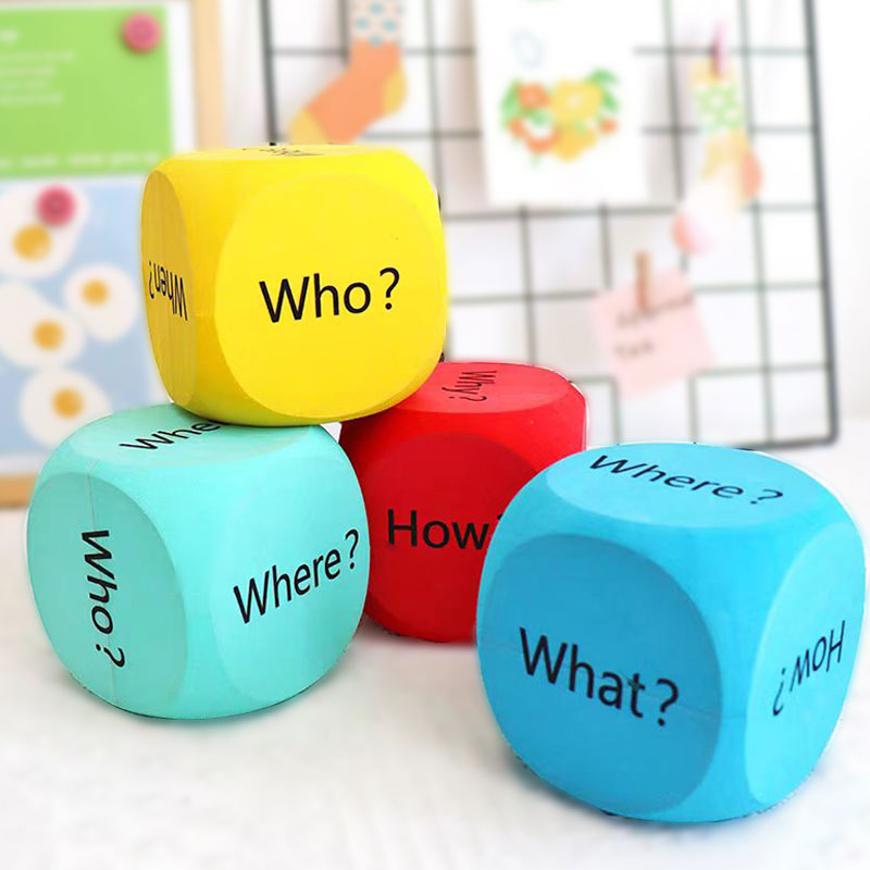 Sight Word Game - Question words Dice,teaching aids,classroom questioning Interactive