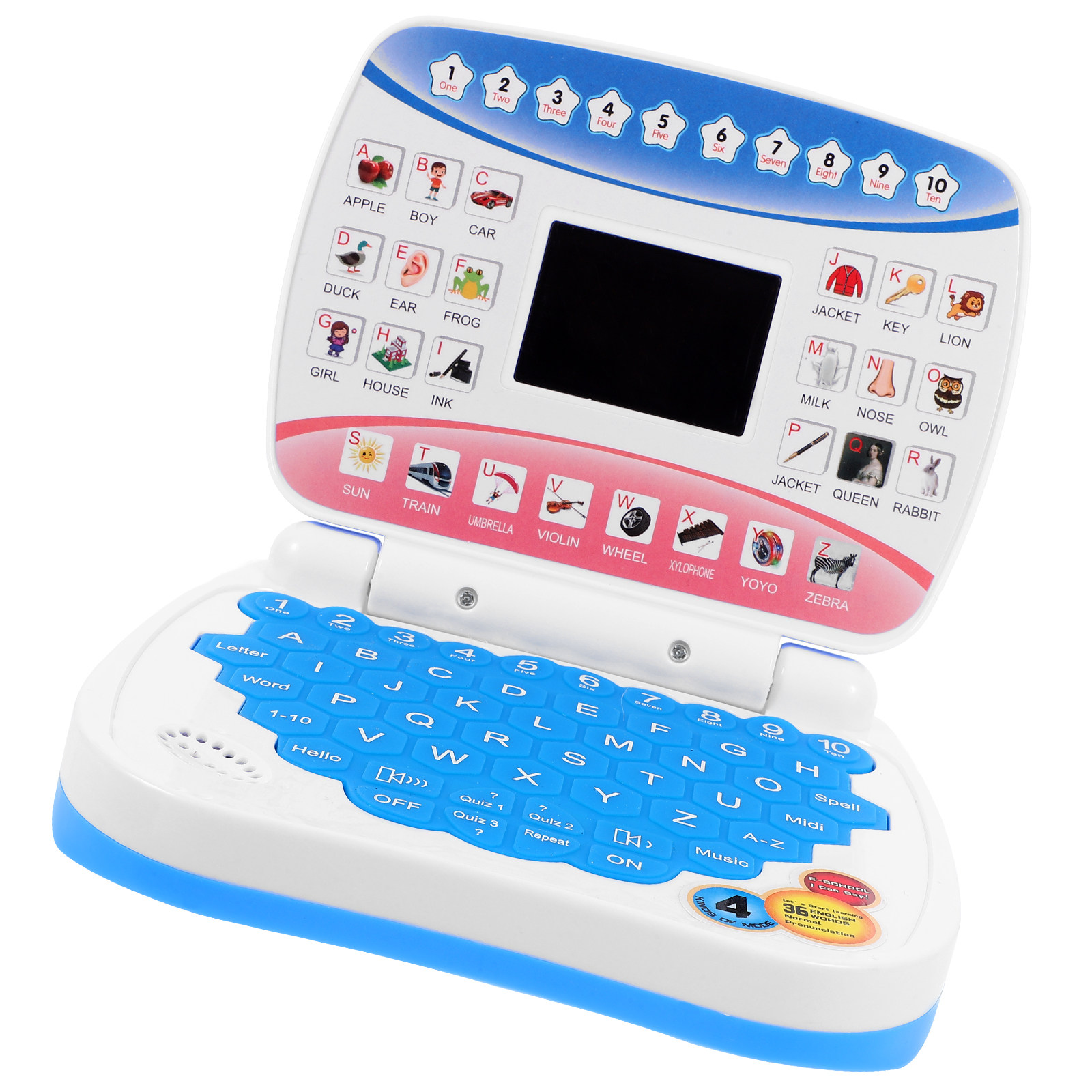 Kids Educational Computer - Portable Kids Plaything Simulation Computer for