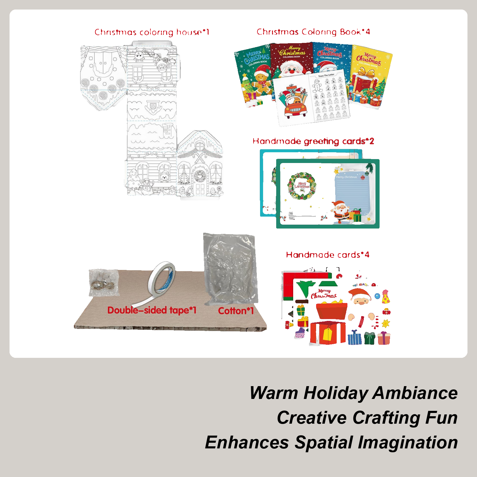 Kids Education Planner - Christmas Craft Kits Interactive Graffiti Craft