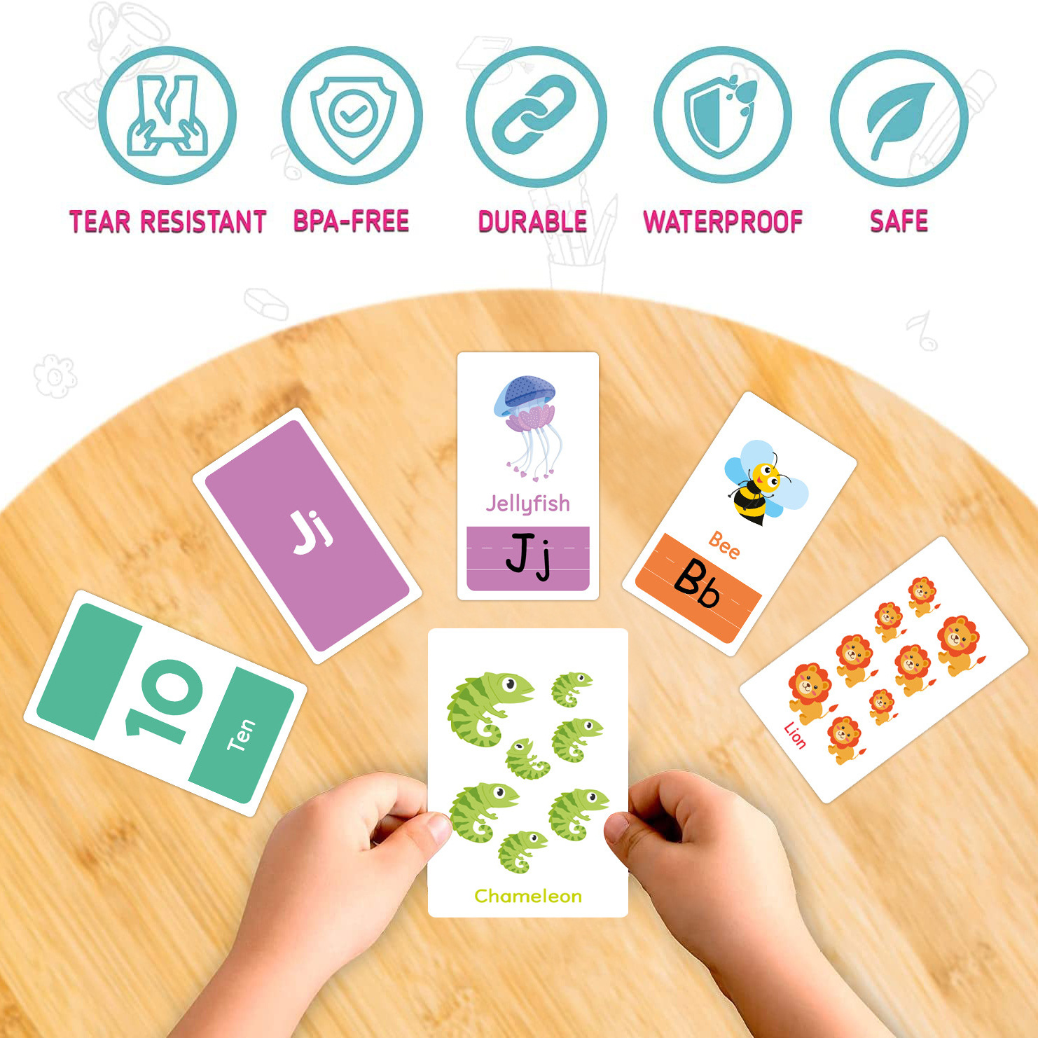 58 Pcs ABC Alphabet Flashcards - Flash Card Alphabet reseña y precio