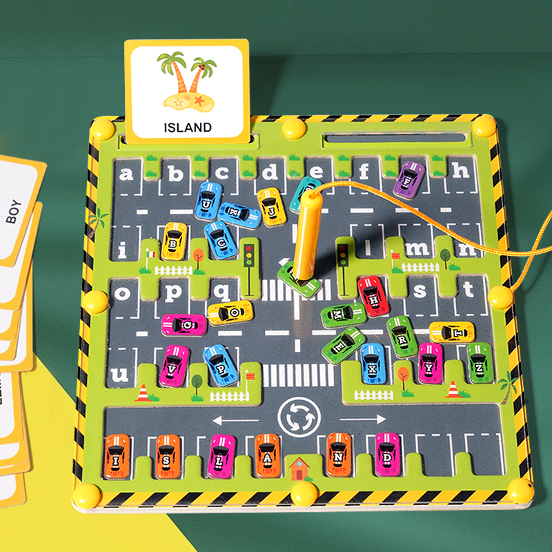 Magnetic Car Alphabet Maze Mon - Abc Kids Early Education reseña y precio