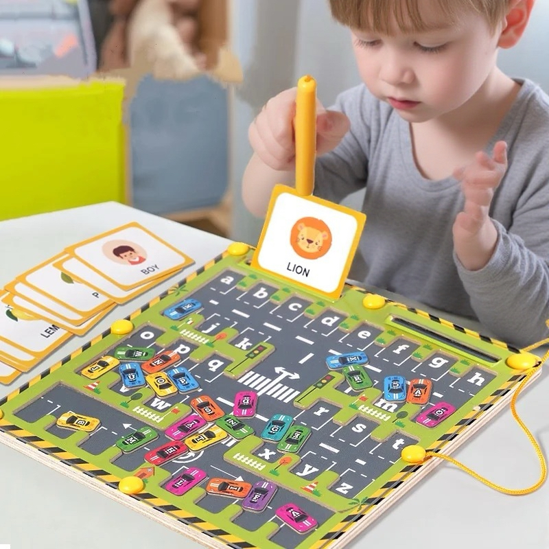 Magnetic Car Alphabet Maze Mon - Abc Kids Early Education reseña y precio