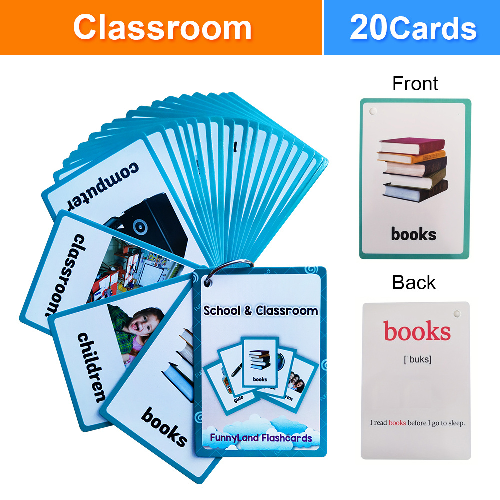 Classroom Stationery Vocabular - Flash Card Alphabet reseña y precio