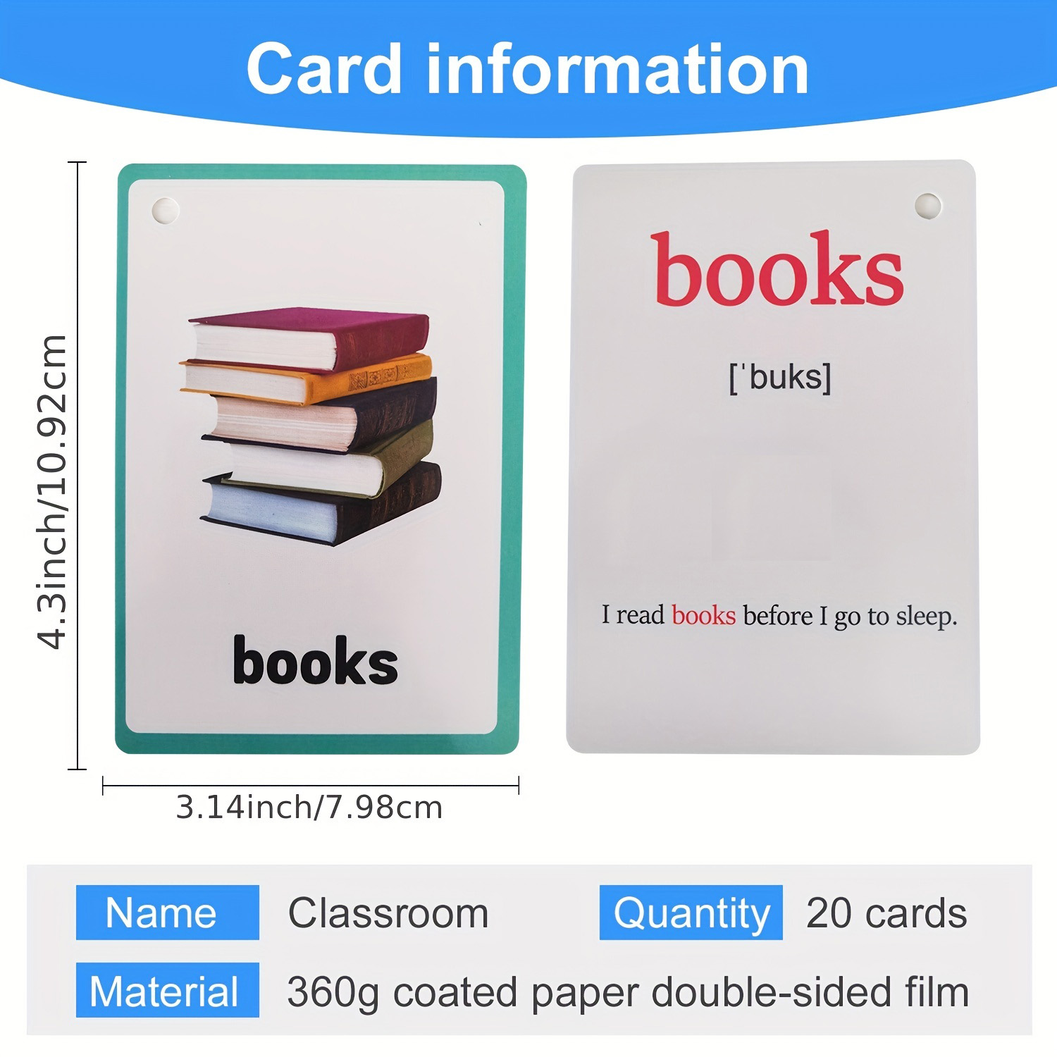 Classroom Stationery Vocabular - Flash Card Alphabet reseña y precio