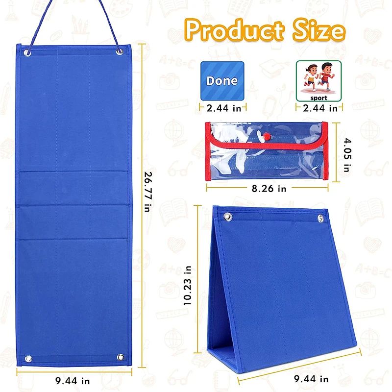 Kid Visual Schedule Hanging Vi - Kids Education Planner reseña y precio