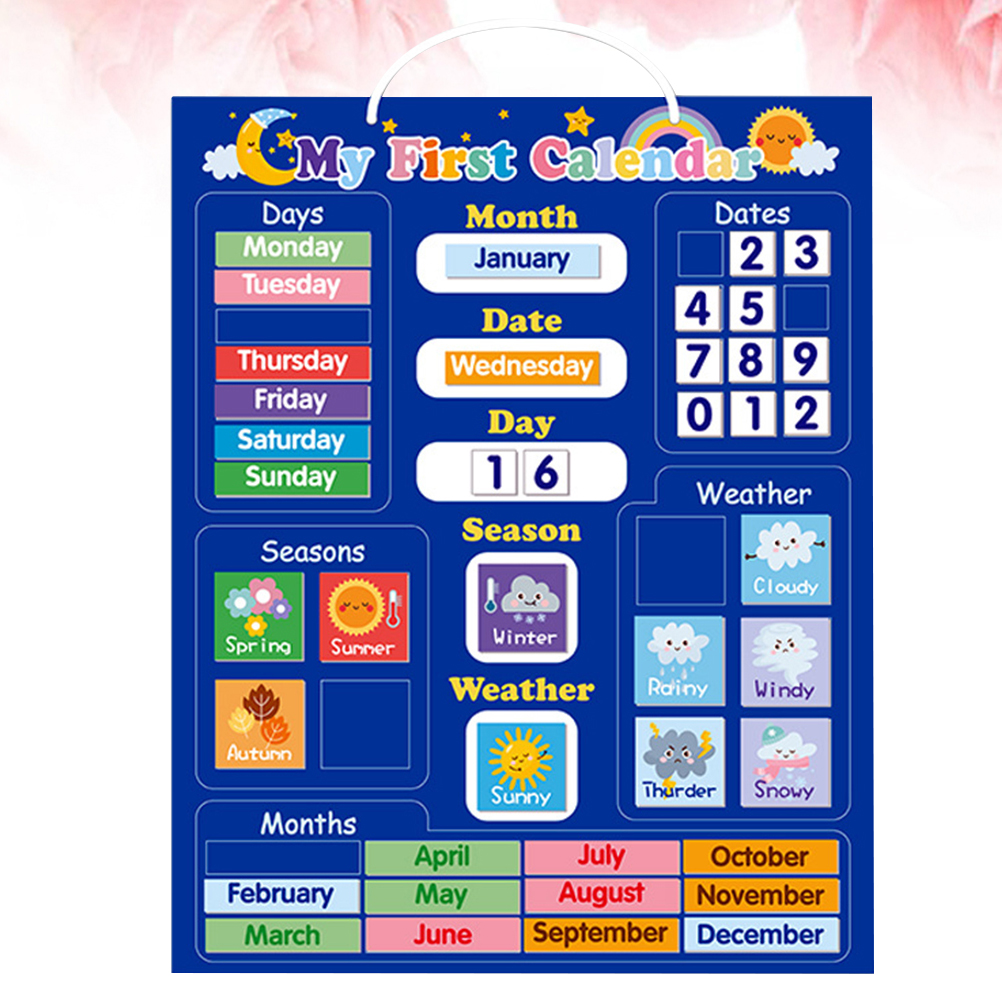 Weather Calendar Board Kids Ed - Kids Education Planner reseña y precio