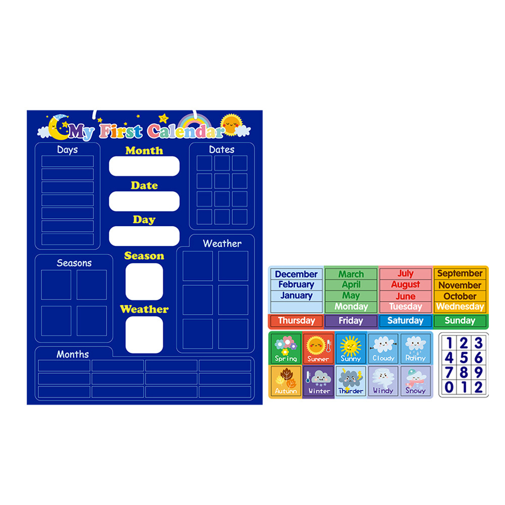 Weather Calendar Board Kids Ed - Kids Education Planner reseña y precio