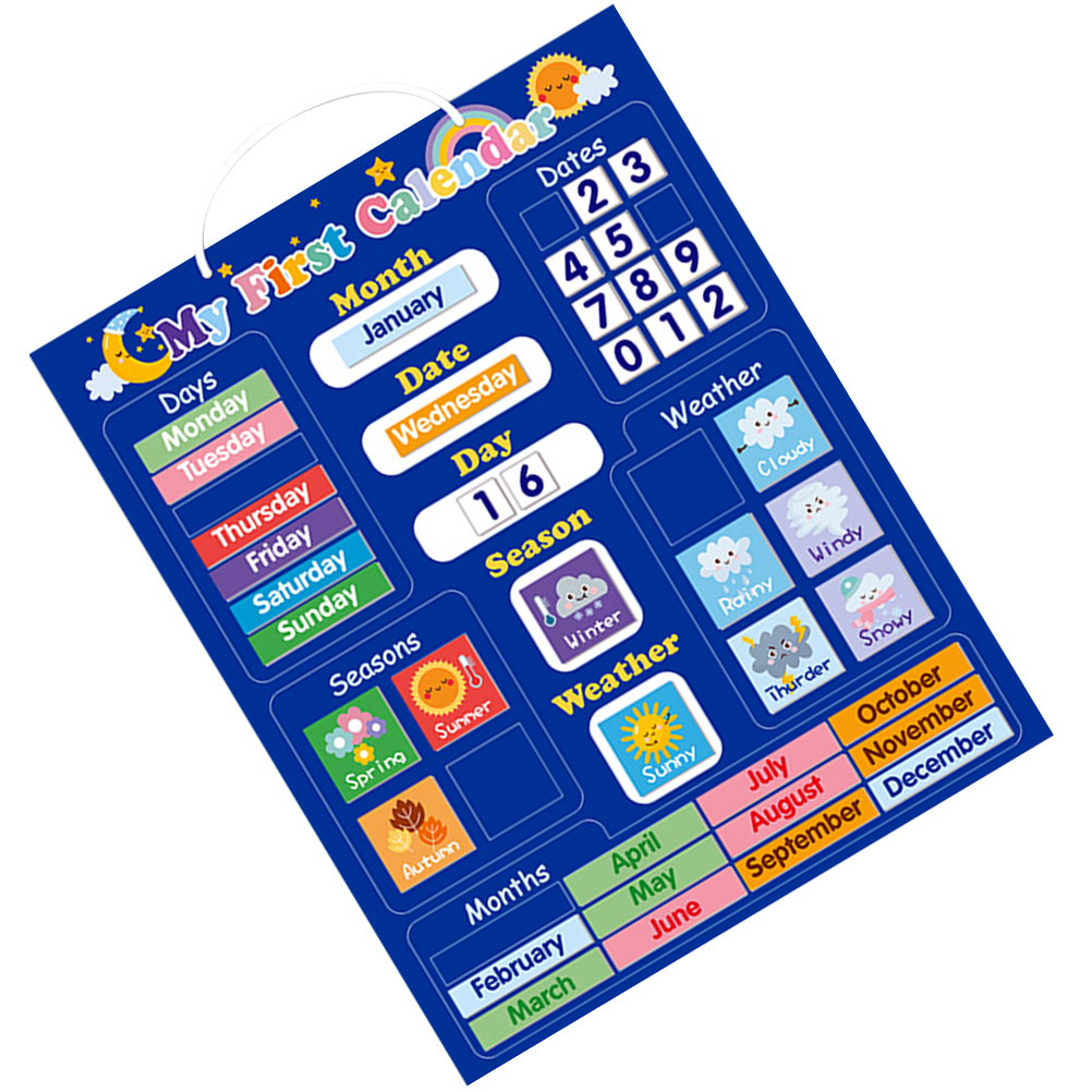 Weather Calendar Board Kids Ed - Kids Education Planner reseña y precio