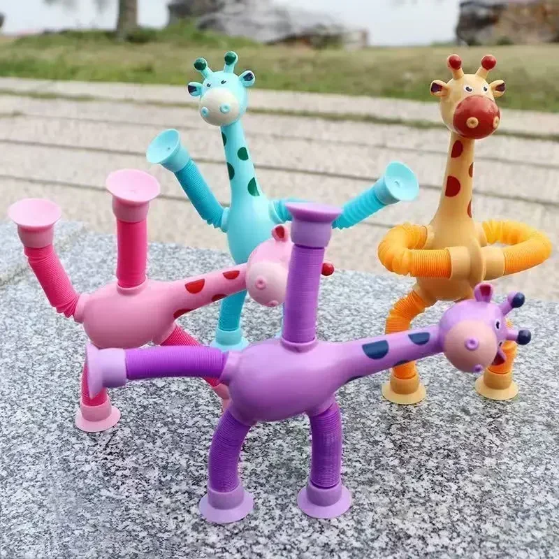 15Pcs Giraffe Pop Tube Suction - Kids Education Youtube reseña y precio