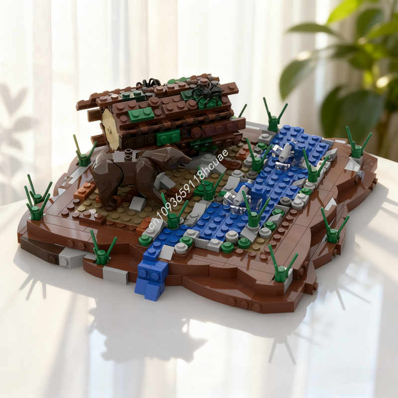 558pcs MOC Bear Fish Hunter Di - Kids Hunter Education reseña y precio