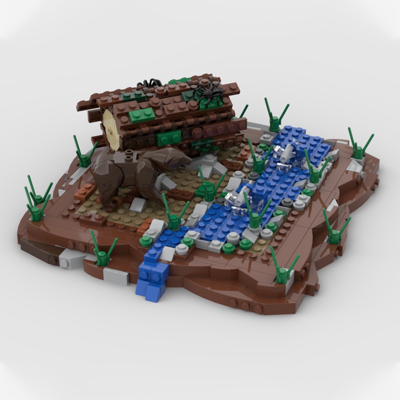 558pcs MOC Bear Fish Hunter Di - Kids Hunter Education reseña y precio