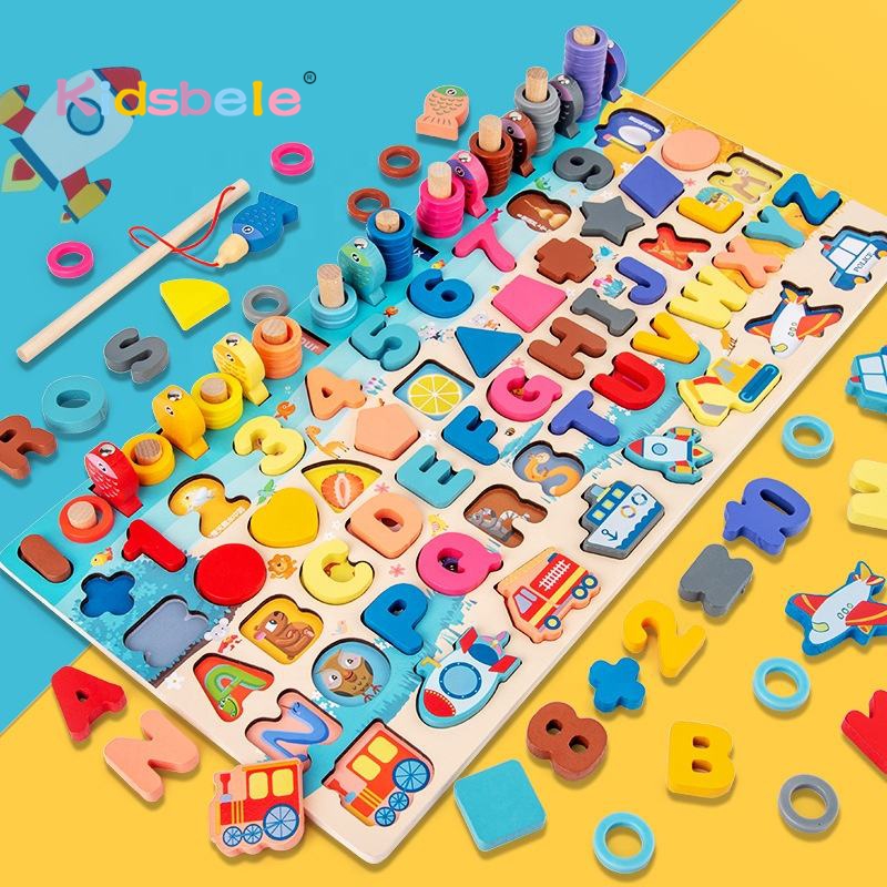 Montessori Wooden Alphabet Puz - Abc Kids Early Education reseña y precio