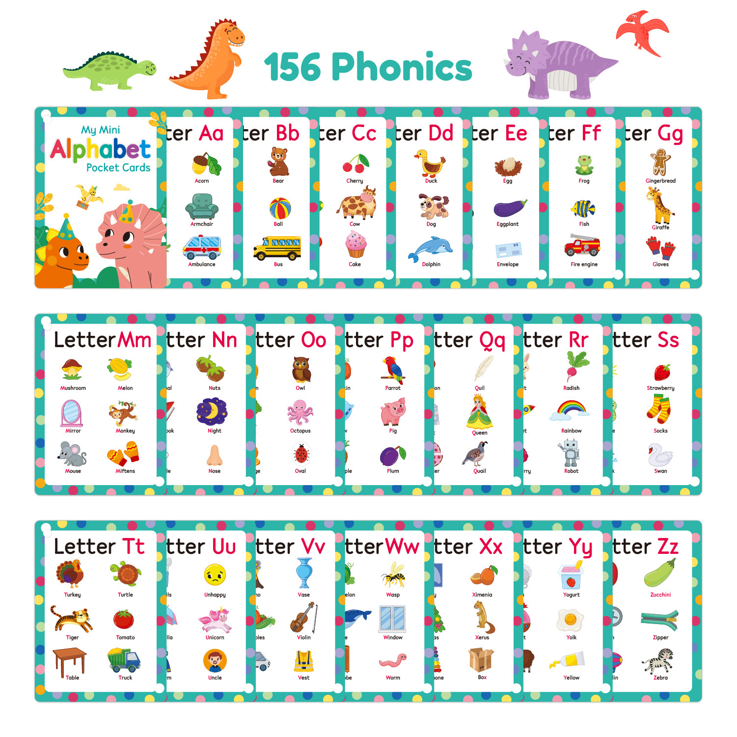 ABC Phonics Flash Cards for Ki - Abc Kids Early Education reseña y precio