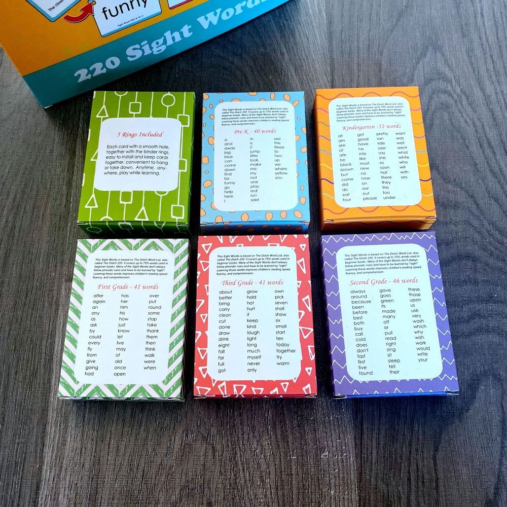 Paper Sight Word Flash Cards W - Sight Word Game reseña y precio