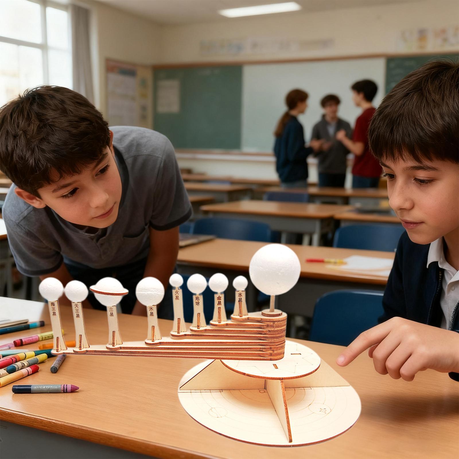 Wooden Building Block Kit Plan - Solar System Model reseña y precio