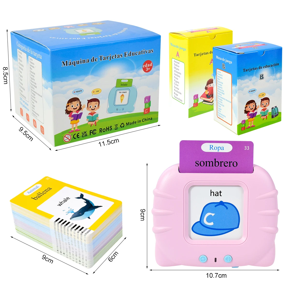 Electronic Spanish Cognitive C - Flash Card Alphabet reseña y precio