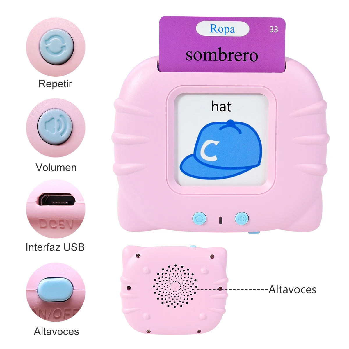 Electronic Spanish Cognitive C - Flash Card Alphabet reseña y precio