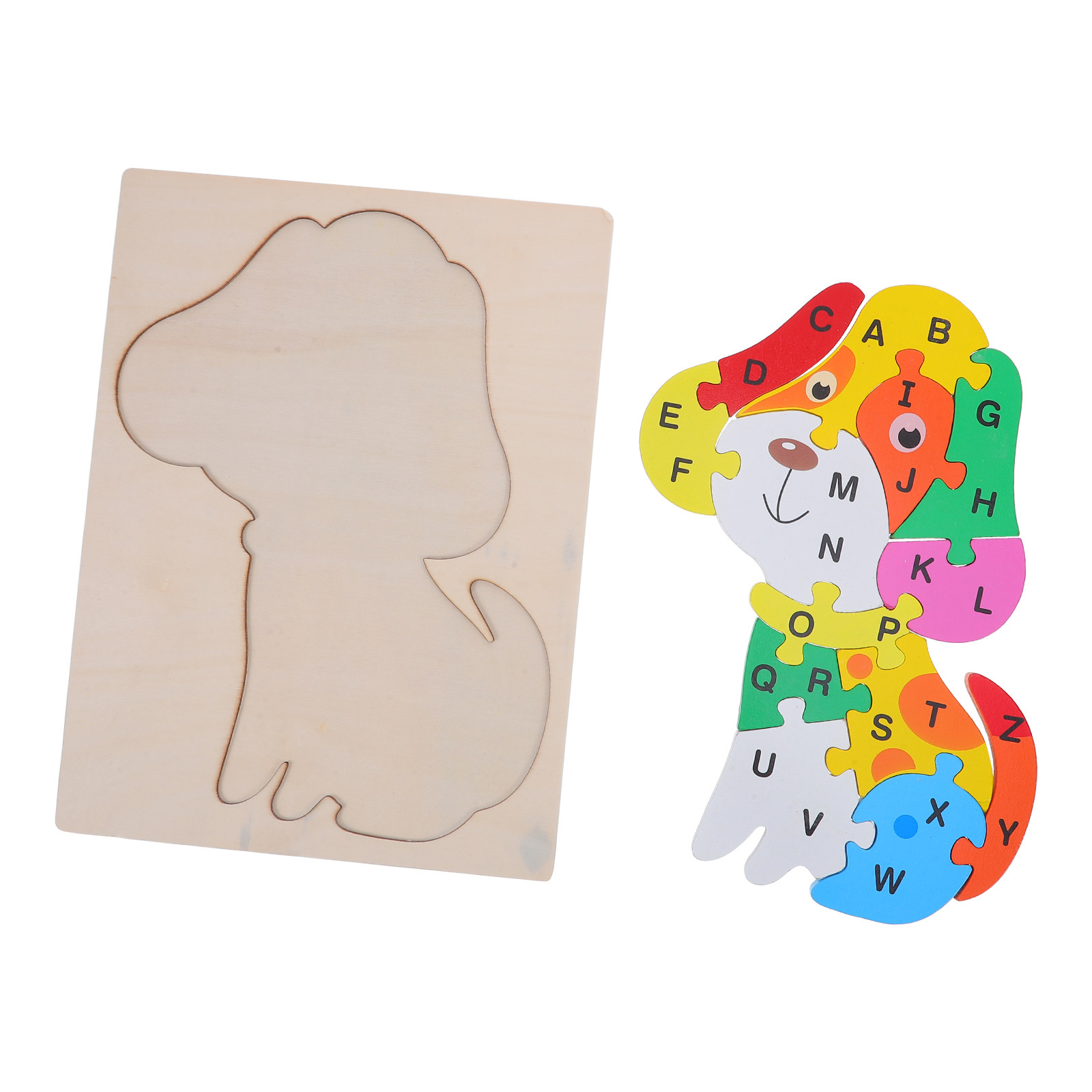 1Set Wooden Alphabet Puzzle Do - Abc Kids Early Education reseña y precio