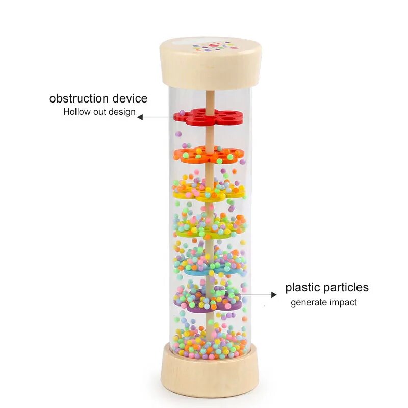 Rain Sound Tube Simulator Toy  - Kids Education Youtube reseña y precio