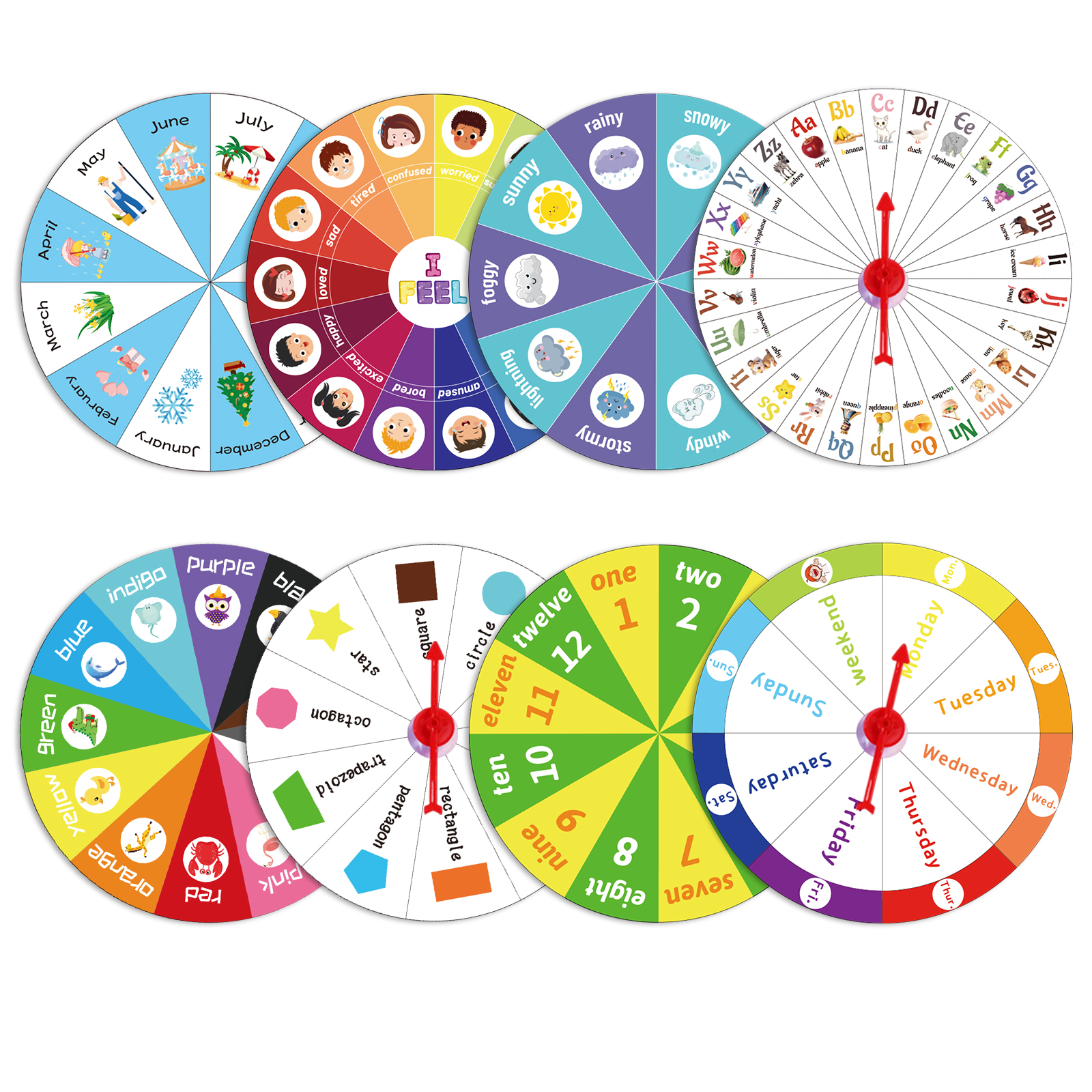Kids Early Learning Spinner Wh - Sight Word Game reseña y precio