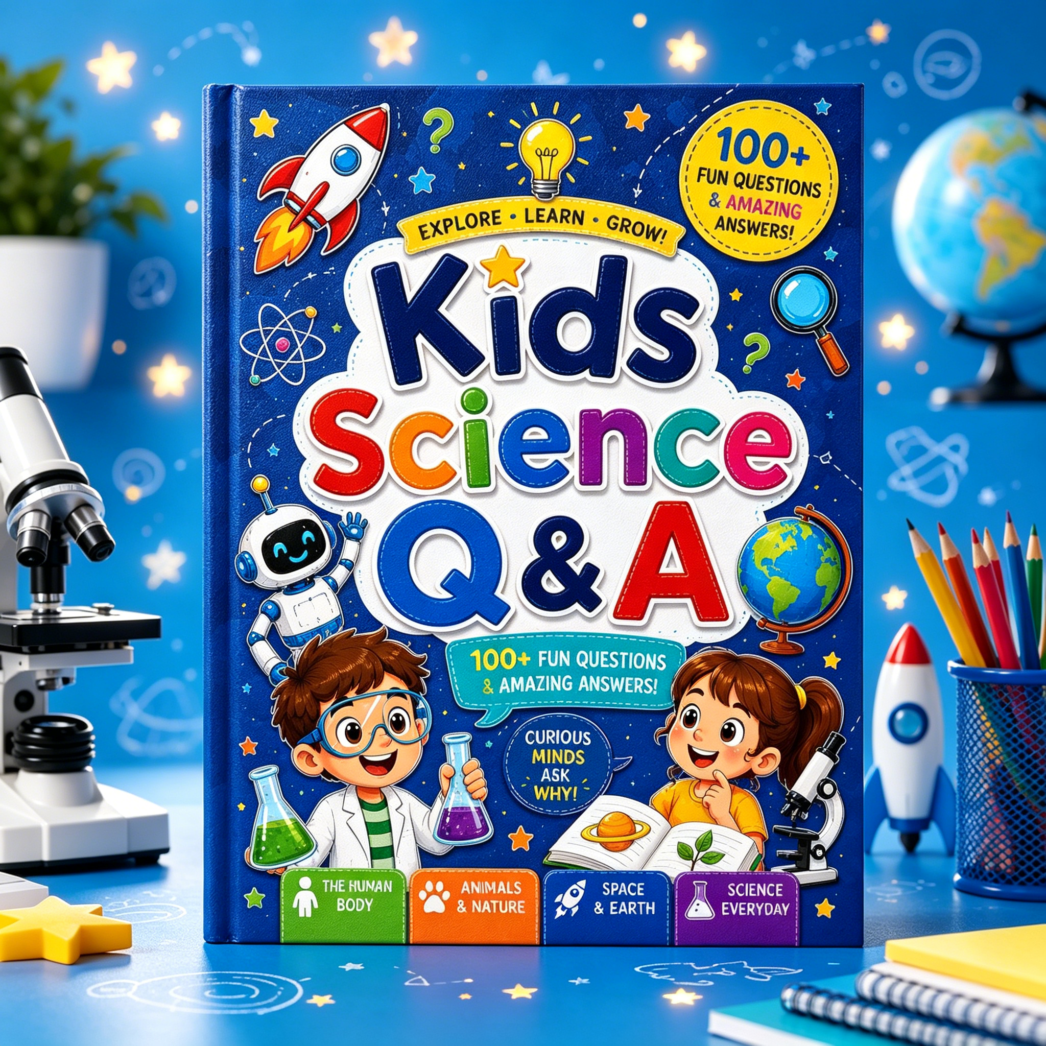 Kids Science Q&A Book for Curi - Kids Education Questions reseña y precio