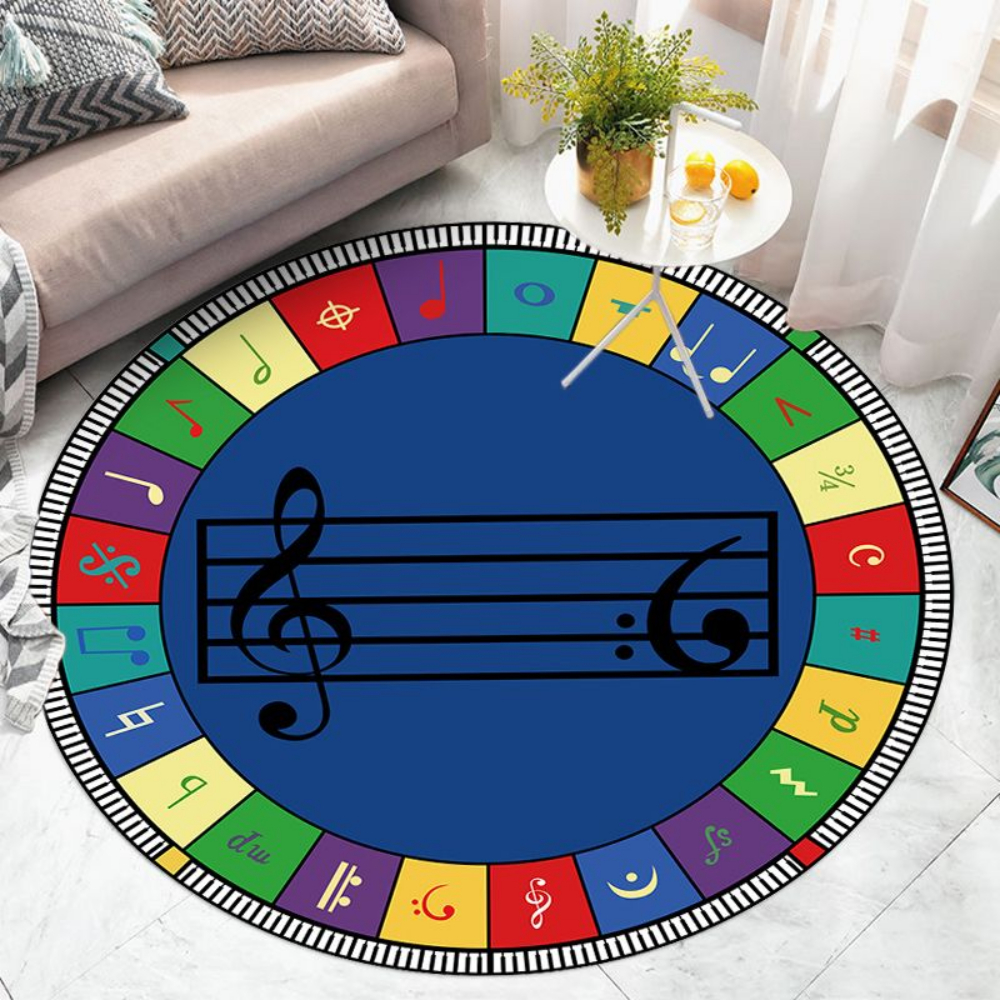 Rainbow ABC Number Round Rug N - Abc Kids Early Education reseña y precio