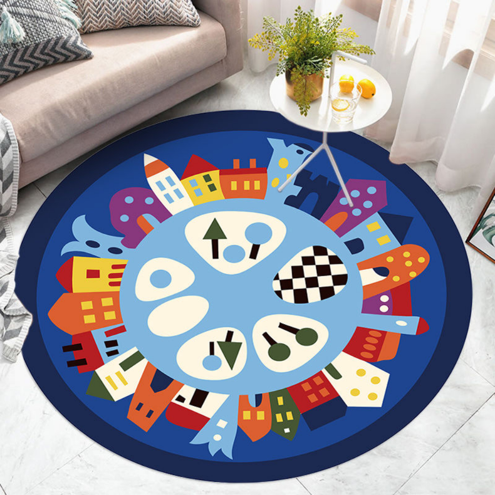 Rainbow ABC Number Round Rug N - Abc Kids Early Education reseña y precio