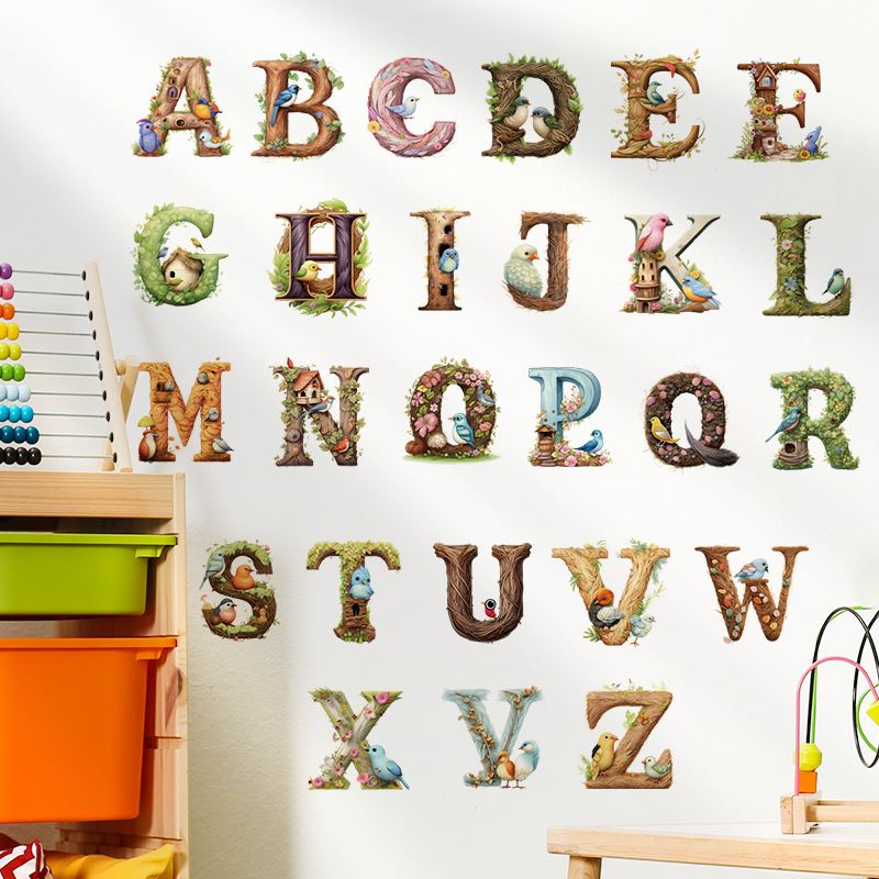 Cute Alphabet Vinyl Wall Decal - Abc Kids Early Education reseña y precio