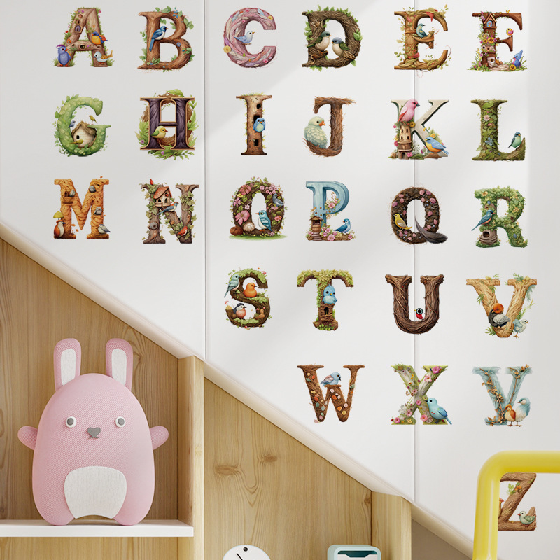 Cute Alphabet Vinyl Wall Decal - Abc Kids Early Education reseña y precio