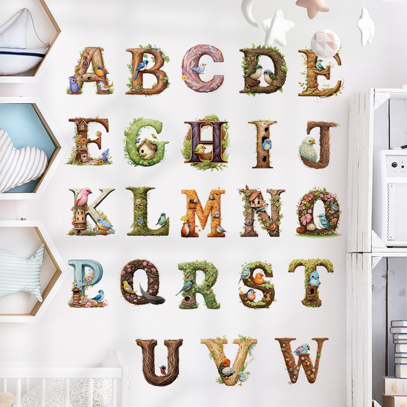 Cute Alphabet Vinyl Wall Decal - Abc Kids Early Education reseña y precio