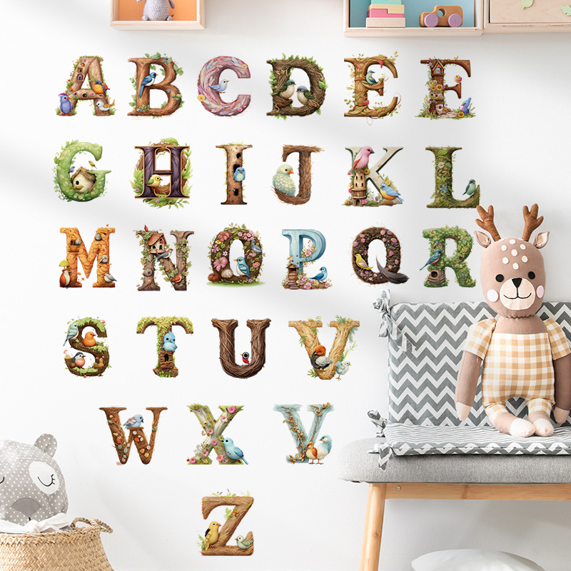 Cute Alphabet Vinyl Wall Decal - Abc Kids Early Education reseña y precio