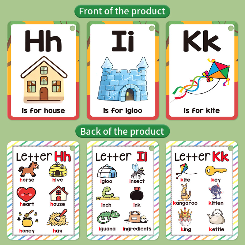 Enhance Color Animal Alphabet  - Flash Card Alphabet reseña y precio