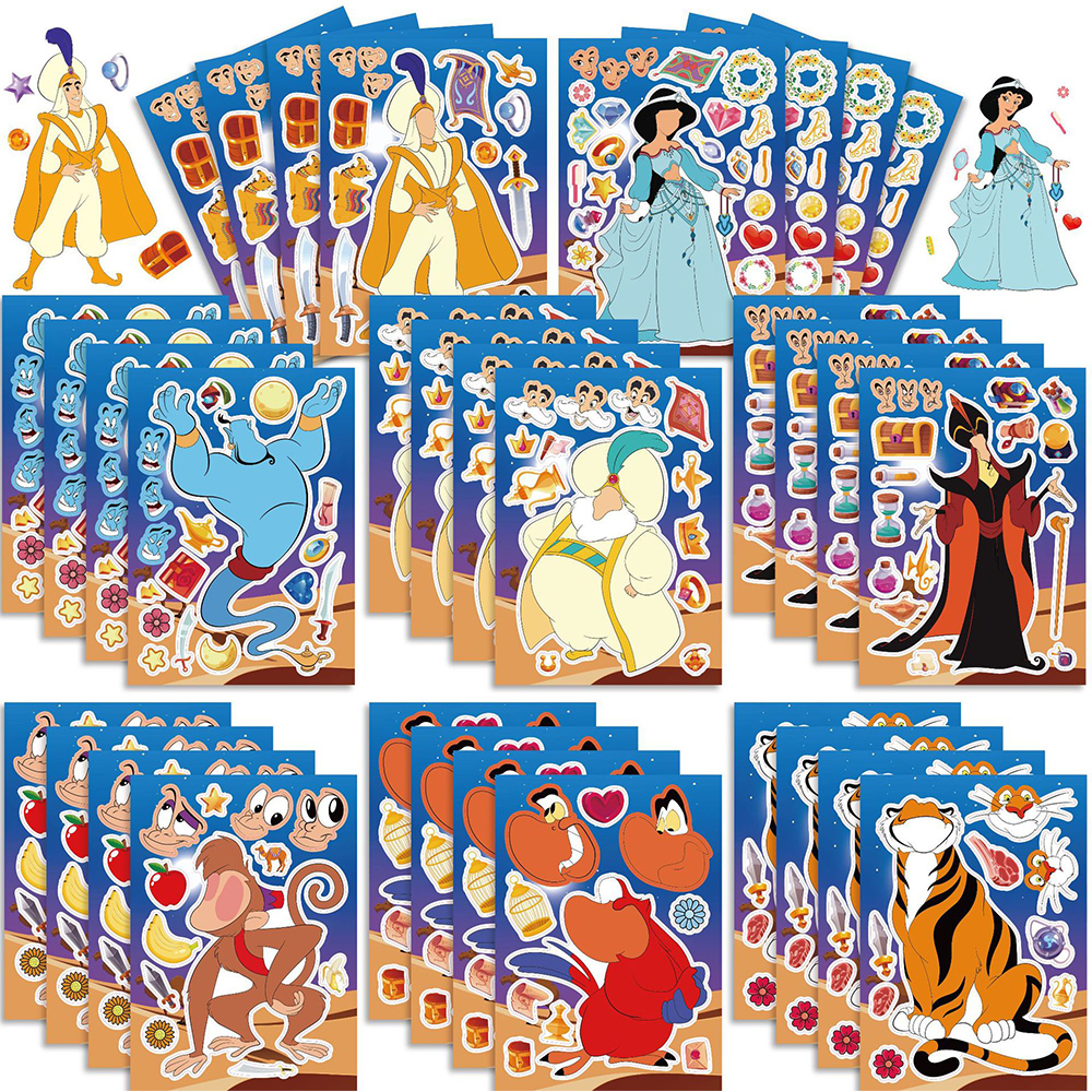 8/16sheets Disney Anime Aladdi - Kids Educational Computer reseña y precio