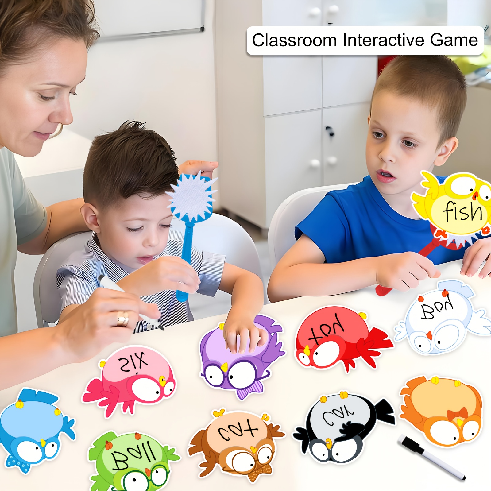 24Pcs Swat-a-Bird Game,Erasabl - Sight Word Game reseña y precio