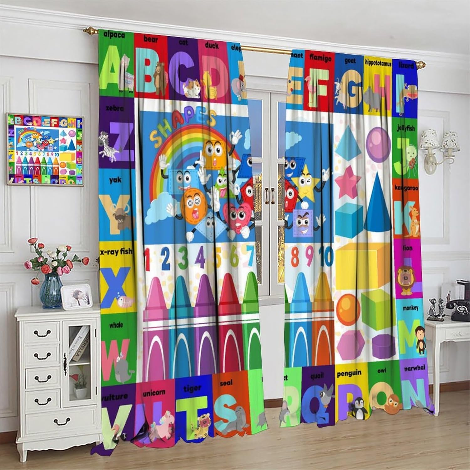 Colourful ABC Education Curtai - Kids Education Youtube reseña y precio
