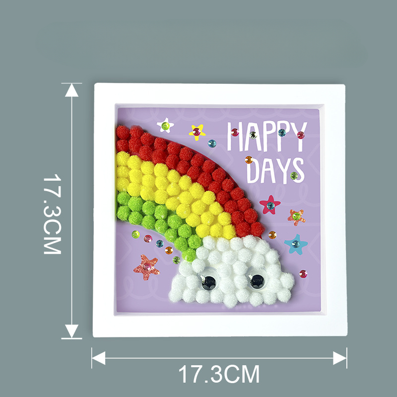 DIY Kids Hairball Photo Frame  - Kids Early Education Photos reseña y precio