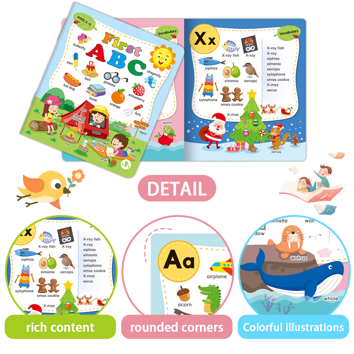 First ABC Alphabet Book for Ki - Abc Kids Early Education reseña y precio