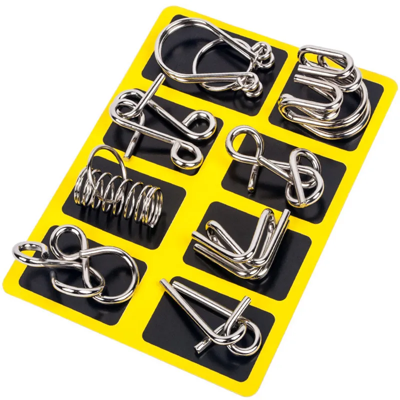 8PCS/Set Metal Montessori Wire - Brain Teaser Cube reseña y precio