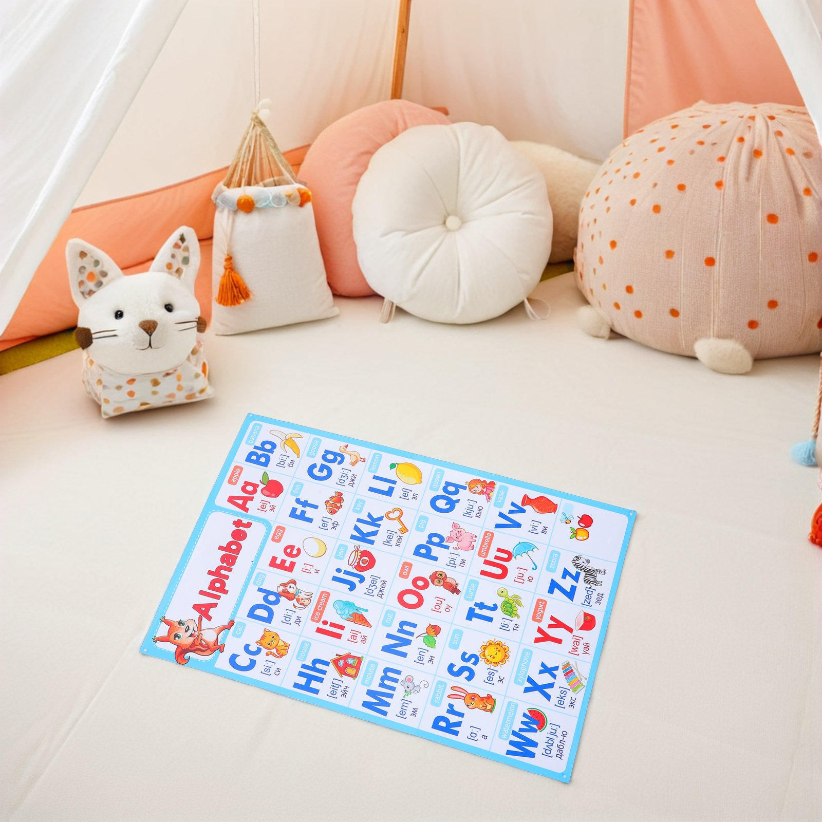 Alphabet Poster Chart Preschoo - Abc Kids Early Education reseña y precio
