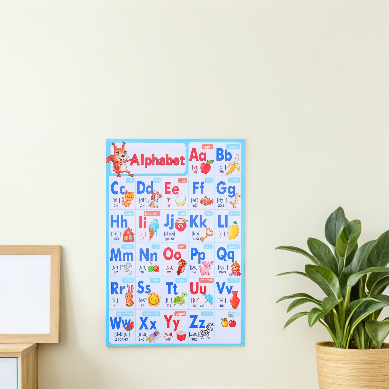 Alphabet Poster Chart Preschoo - Abc Kids Early Education reseña y precio