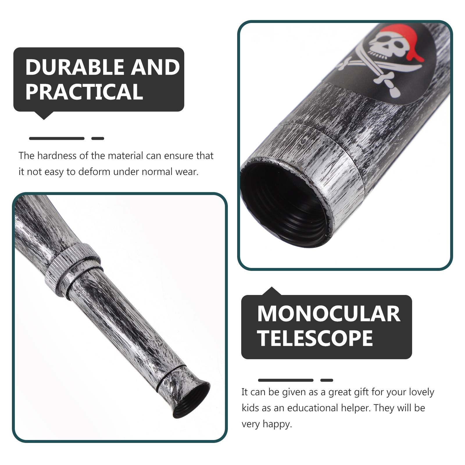 6Pcs Pirate Themed Telescope f - Kids Education Youtube reseña y precio