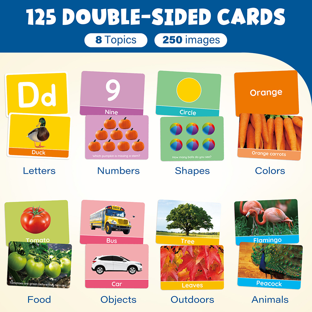 Flash Cards for Toddlers, Doub - Flash Card Alphabet reseña y precio