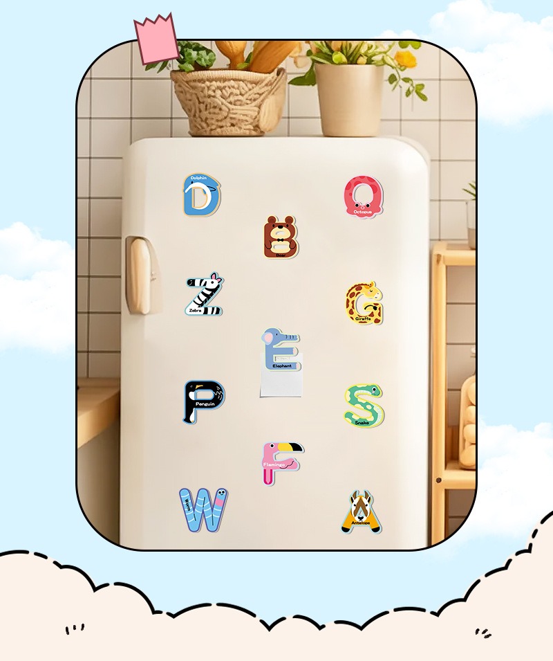 52Pcs Alphabet Magnetic Fridge - Abc Kids Early Education reseña y precio