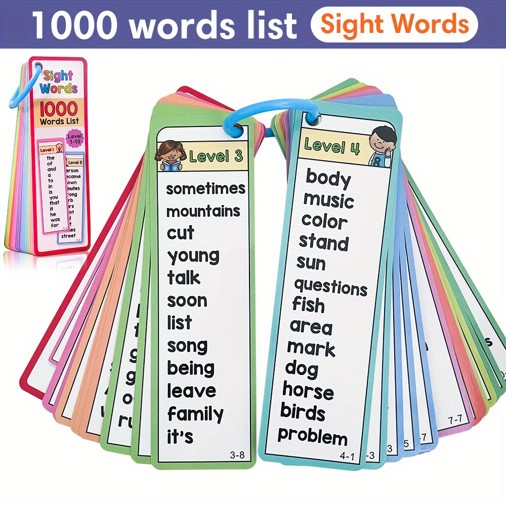 1000 Sight Words Flash Cards f - Sight Word Game reseña y precio
