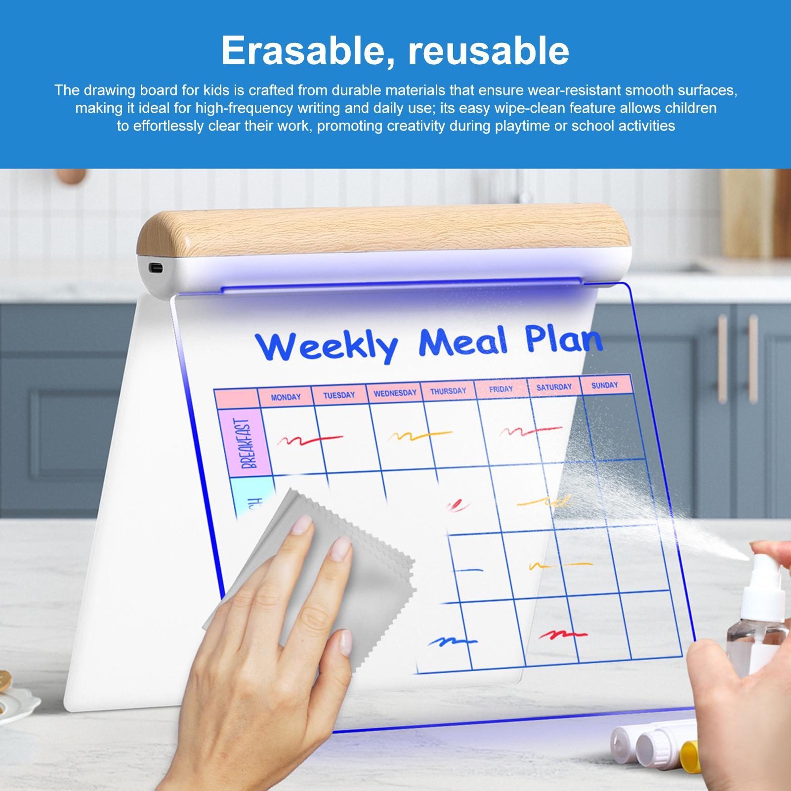 LED Drawing Board Dry Erase Ed - Kids Education Plan reseña y precio