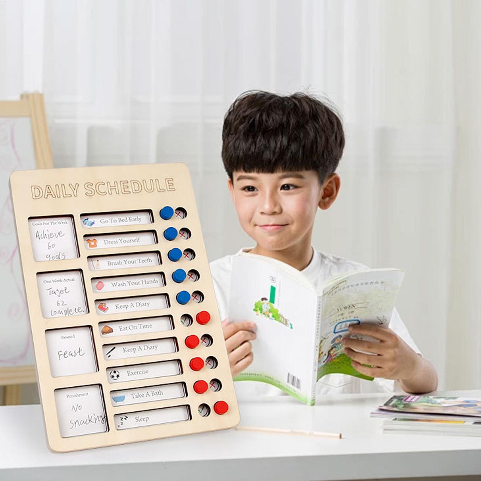 Routine Planner Board Reusable - Kids Education Planner reseña y precio