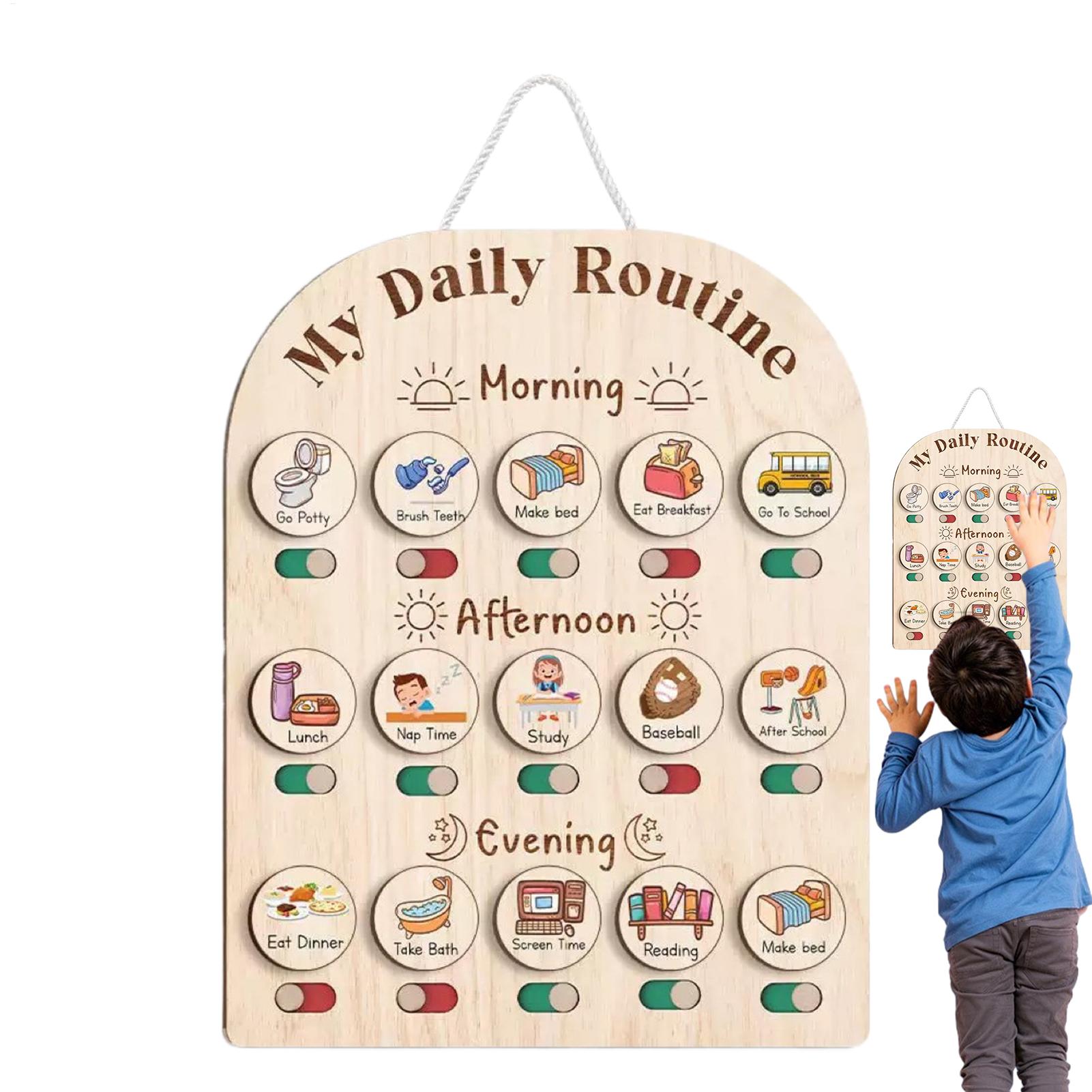 Routine Chart for Kids Morning - Kids Education Planner reseña y precio